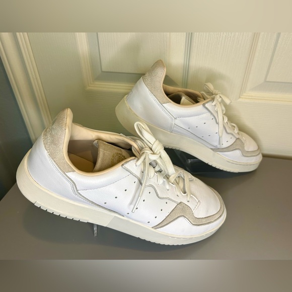 👟”Adidas” Men’s Low Top Leather w/Suede Detail Sneakers Size 12👟 - Picture 4 of 13